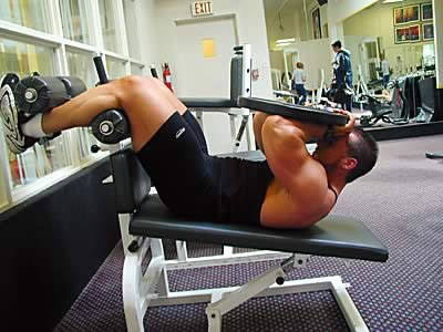 weighted crunches for great abs