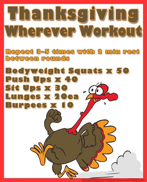 thanksgiving workout