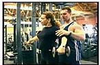 Los Angeles celebrity personal trainer instructing client