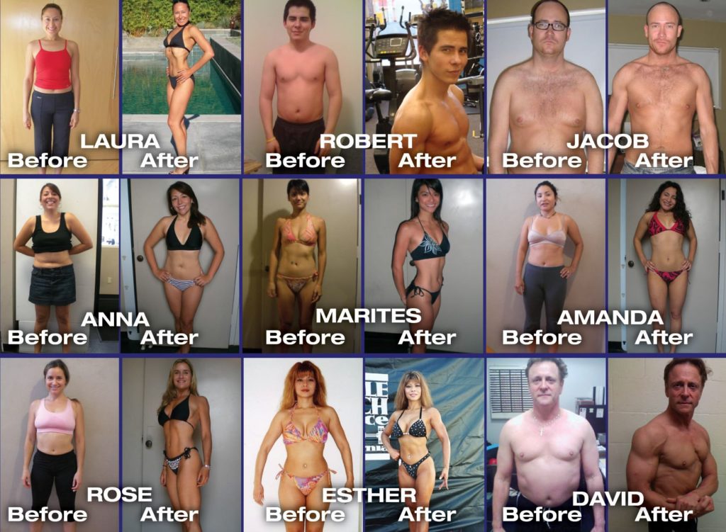 personal trainer Santa Monica | client before and after collection