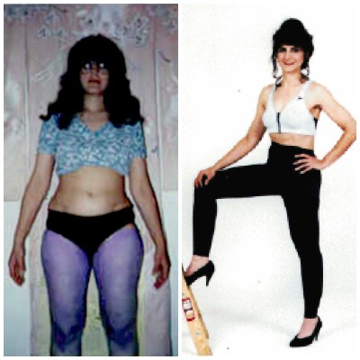 before and after 12 weeks woman