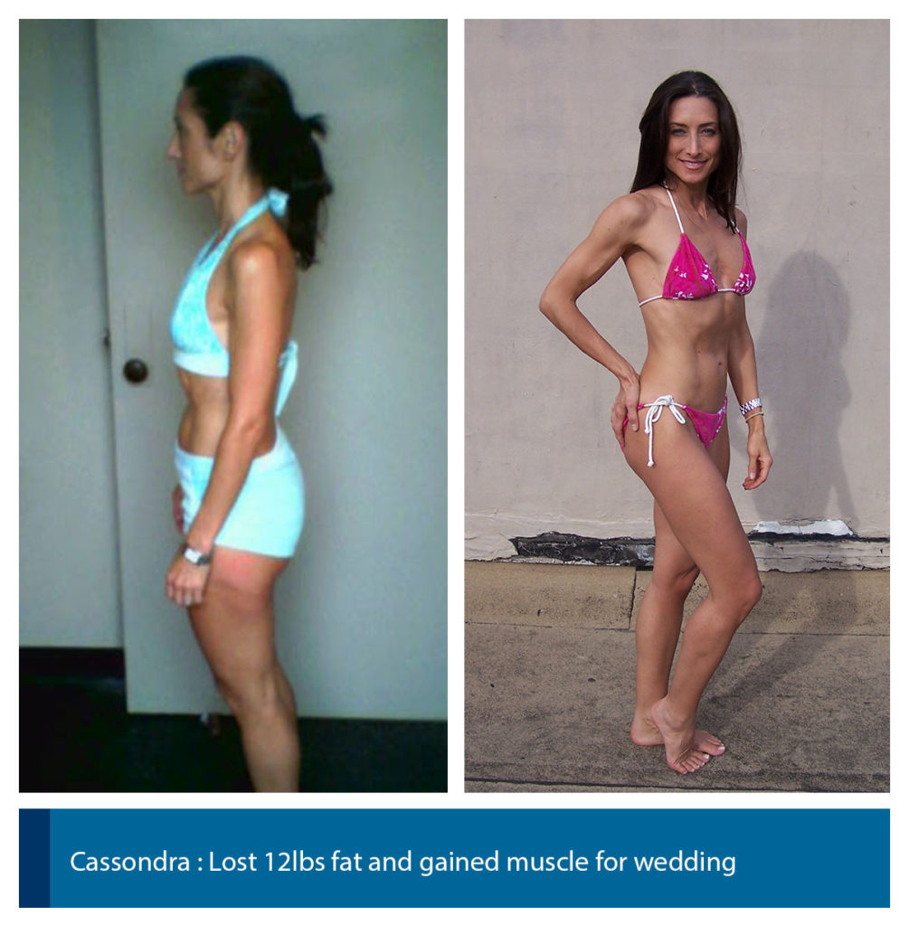 Cassondra's 12 lb wedding weight loss