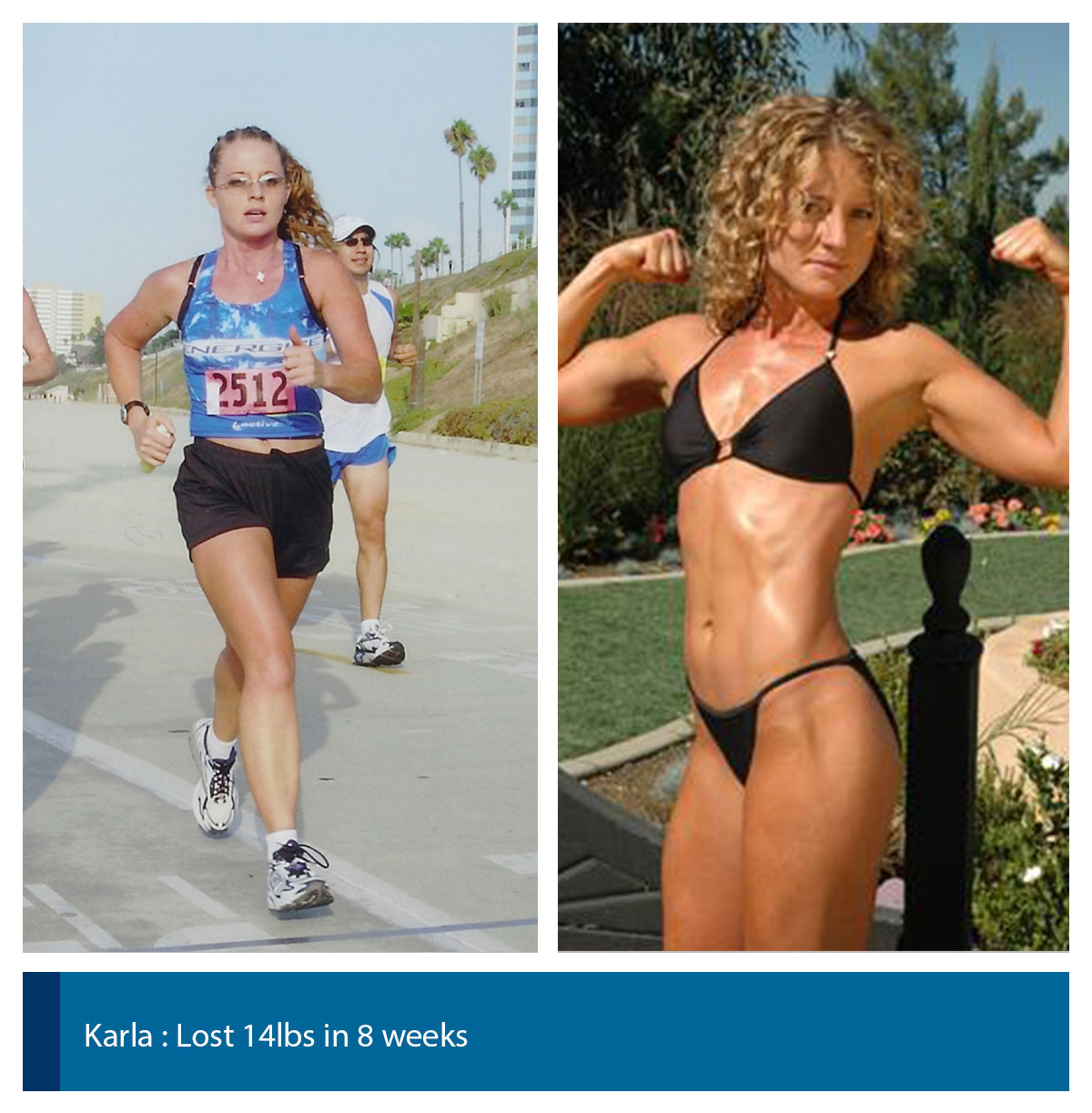 fitness model before and after
