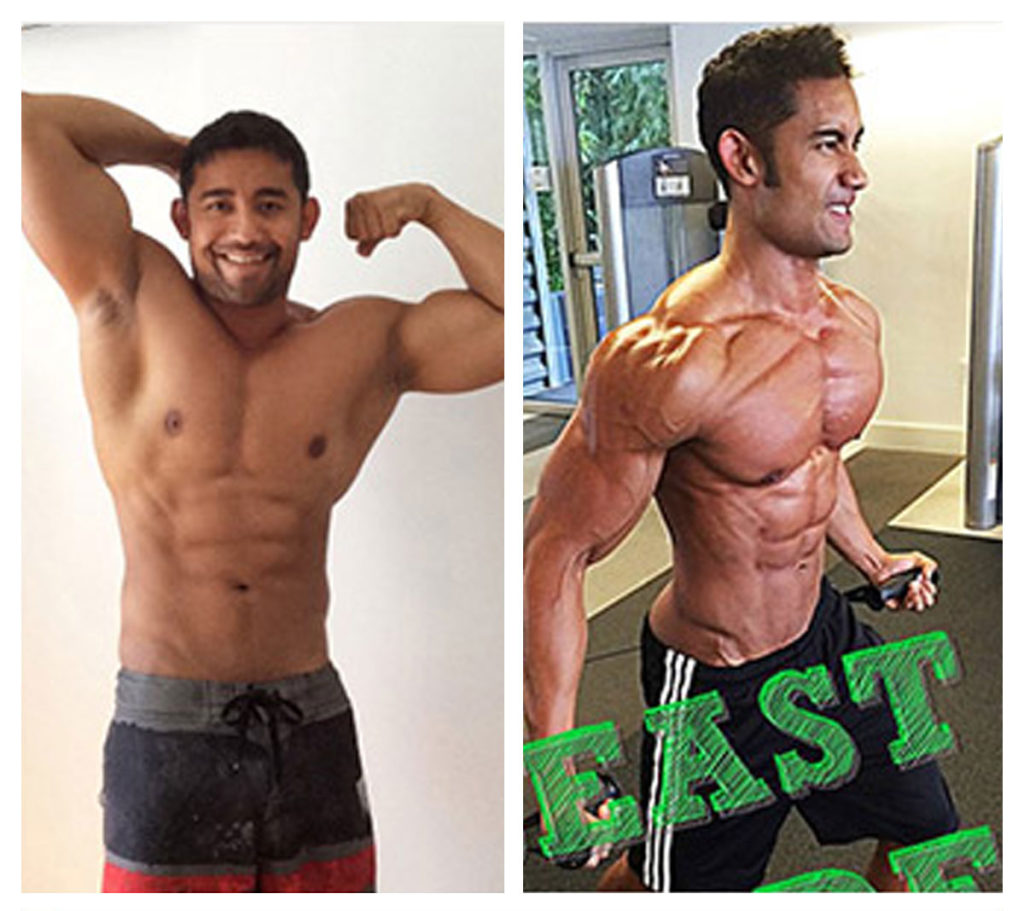 men's physique Nick before and after