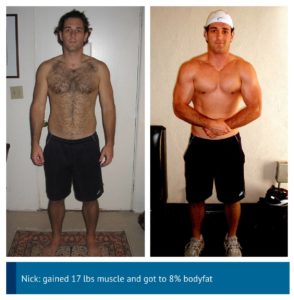 male muscle building
