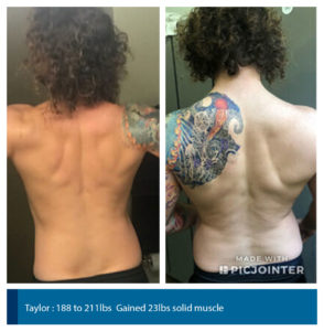 muscular back
