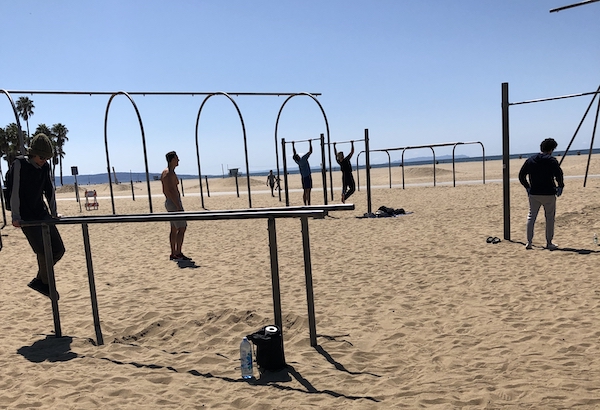 muscle beach Santa Monica